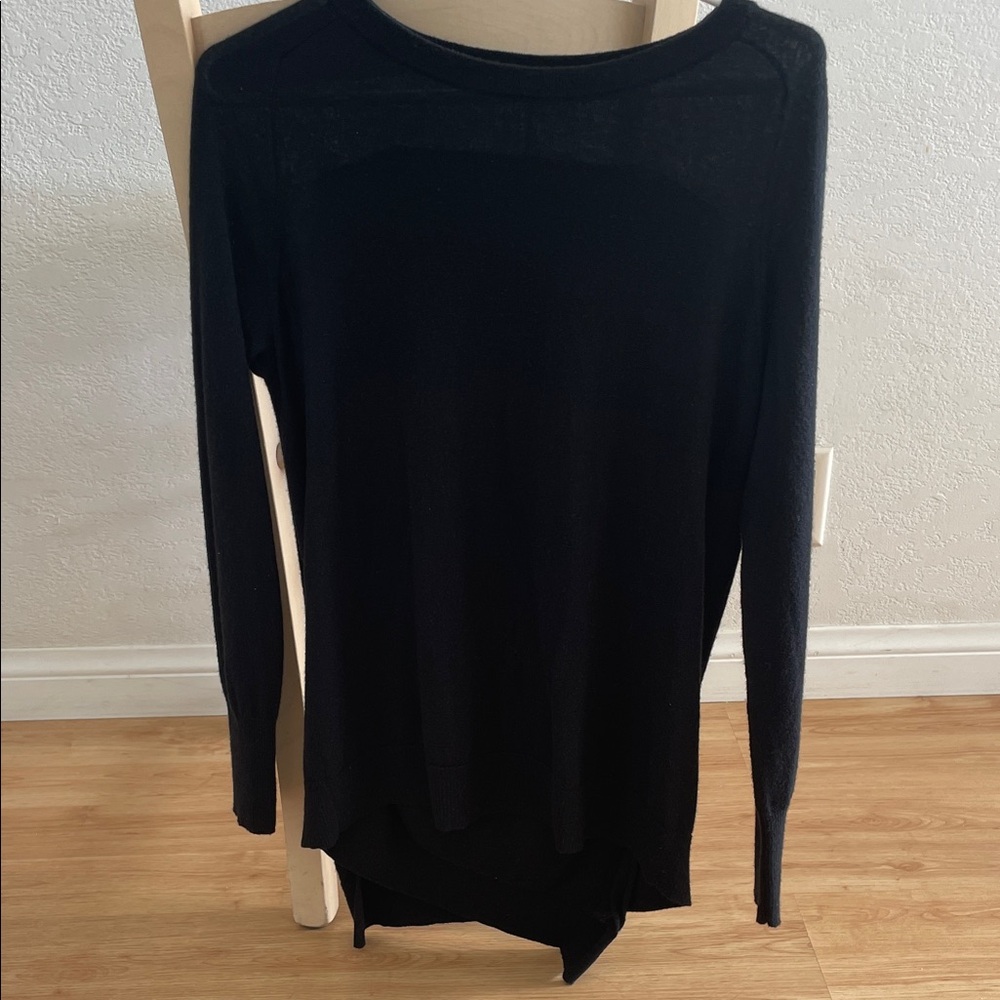 Autumn Cashmere Black Long Sleeve Top
